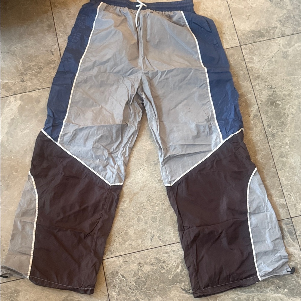 Chic Gray and Blue Joggers